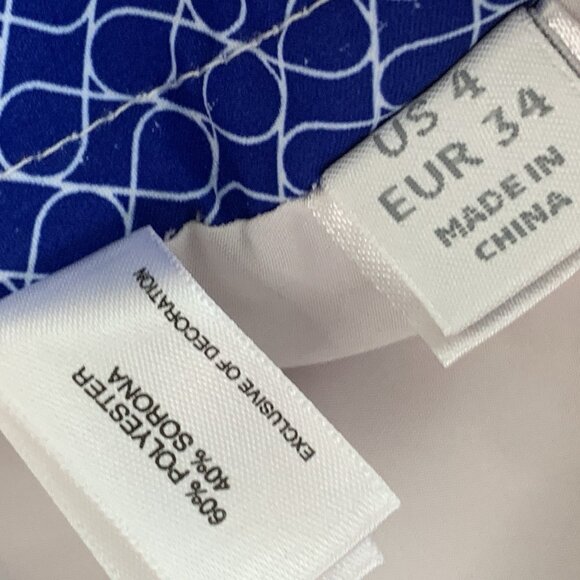 Annika Golf Skort Womens 4 Purple White Side Zip Pocket Abstract Geometric sport - Picture 6 of 10